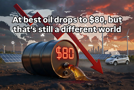 At Best Oil Drops to $80, But That's Still a Different World