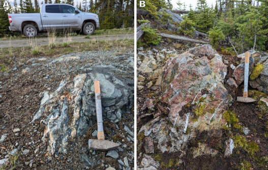 High grade copper mineralized outcrop samples at Kolos Project