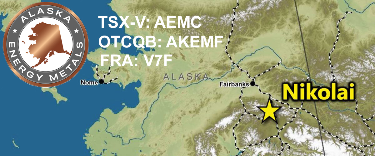 Alaska Energy Metals Corporation (TSXV: AEMC) (OTCQB: AKEMF) (FRA: V7F)